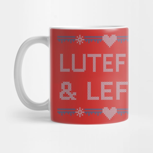 Stitched LUTEFISK AND LEFSE by Jitterfly